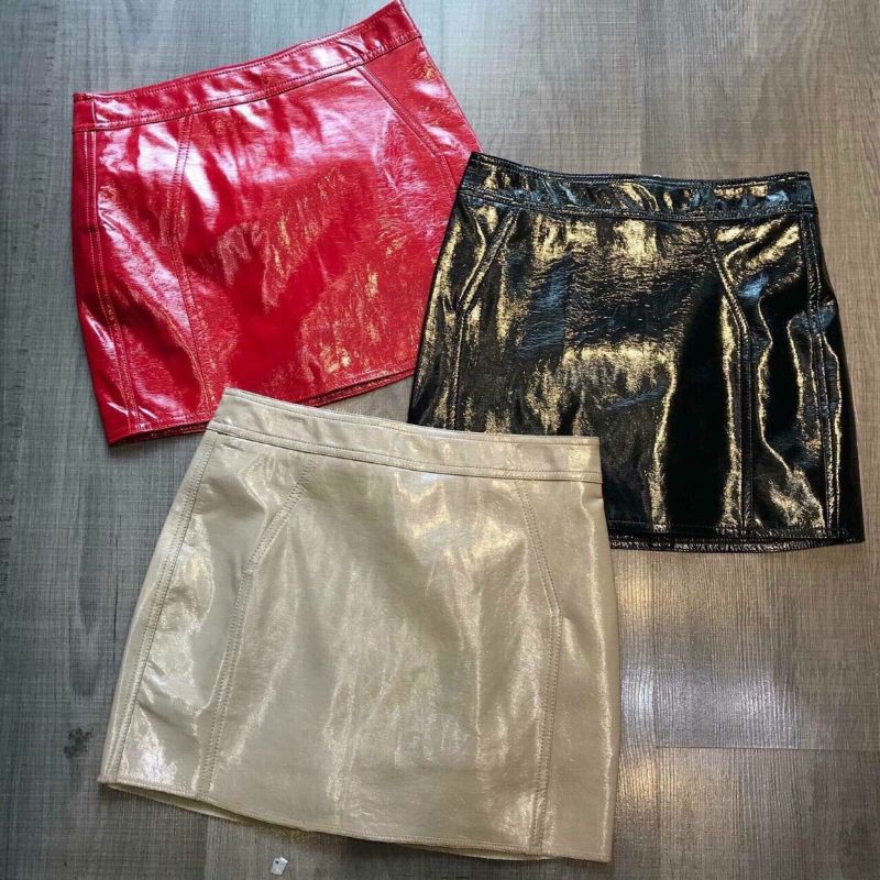 Chân váy da khóa sau hàng QCL1 | BigBuy360 - bigbuy360.vn