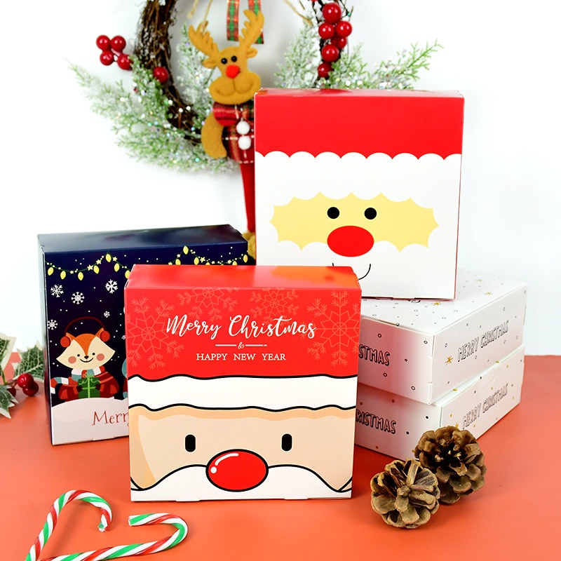 Hộp Giấy Đựng Bánh Kẹo Làm Quà Giáng Sinh Năm Mới