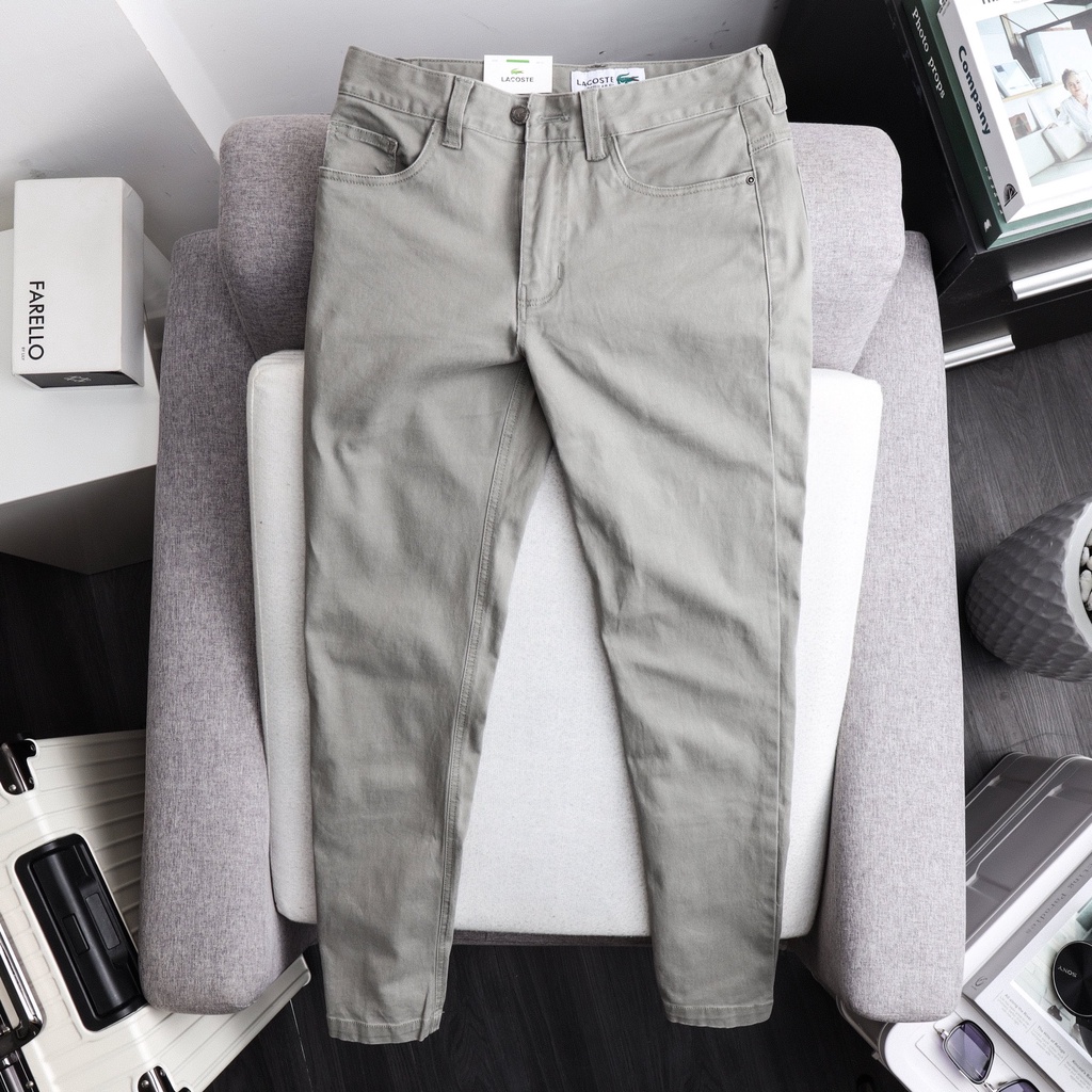 Quần Kaki Dài Giả Jean, thớ vải như jean mộc Co Giãn , Form Suông Không Ôm Trẻ Trung, BigSize 100kg - 3bros.khoxuatkhau