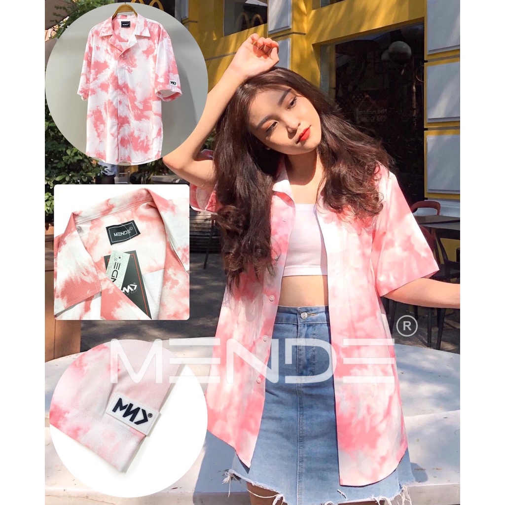 MENDE - Pink Cloud Shirt - áo sơ mi tay ngắn MENDE chính hãng