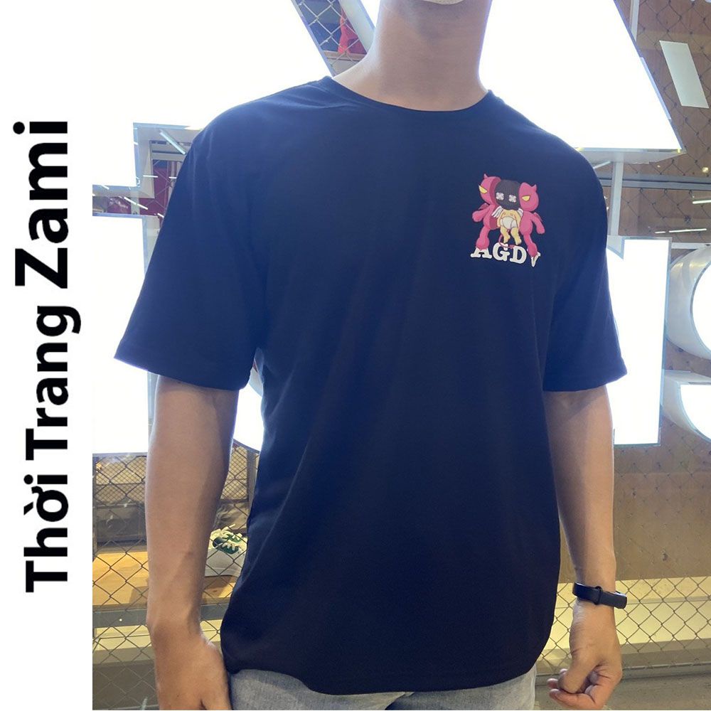 Áo Phông Unisex Nam Nữ Cổ Tròn Tay Lỡ Form Rộng Phong Cách Streetwear Basic Cool In Chữ Hoạ Tiết AGDV Monster ZT21 Zami | BigBuy360 - bigbuy360.vn