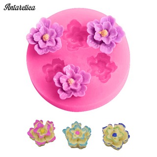 Set 3 khuôn làm bánh hình hoa và đá viên
