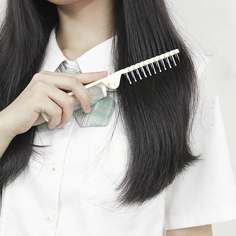 Lược chải tóc có thể gấp gọn tiện dụng mang theo khi đi du lịch
