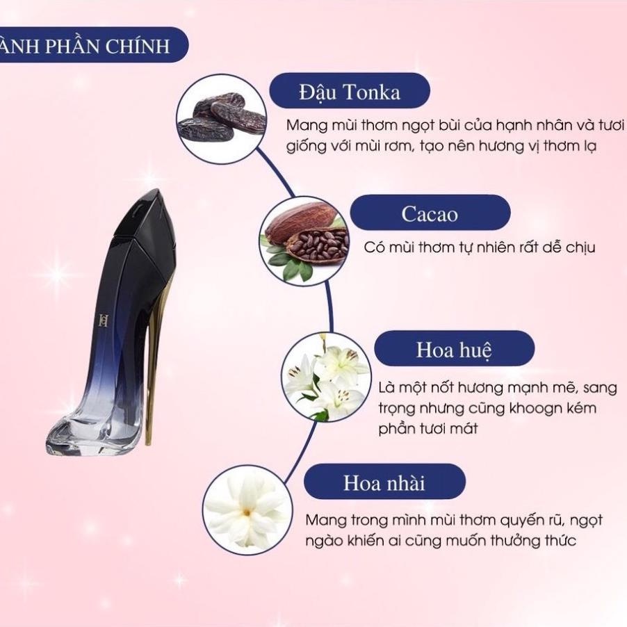 Nước hoa nữ Guốc Đen 80ml nồng độ EDP- Hương thơm nhẹ nhàng nữ tính quyến rũ lưu hương lâu- Chisman