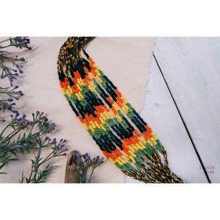 Staircase Tropical Forest - Vòng tay hoặc chân handmade unisex từ chỉ, vòng tay tình bạn