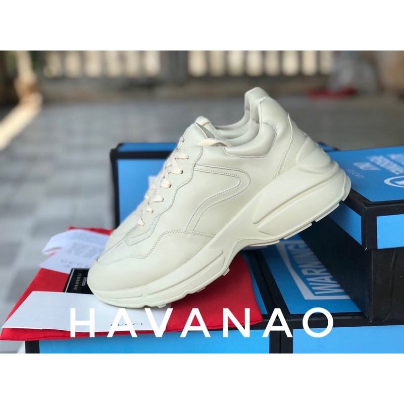 Giày Gucci trơn 11  ❤️FREE SHIP❤️  giày thể thao nam nữ sneaker Gucci Sơn Tùng tăng chiều cao