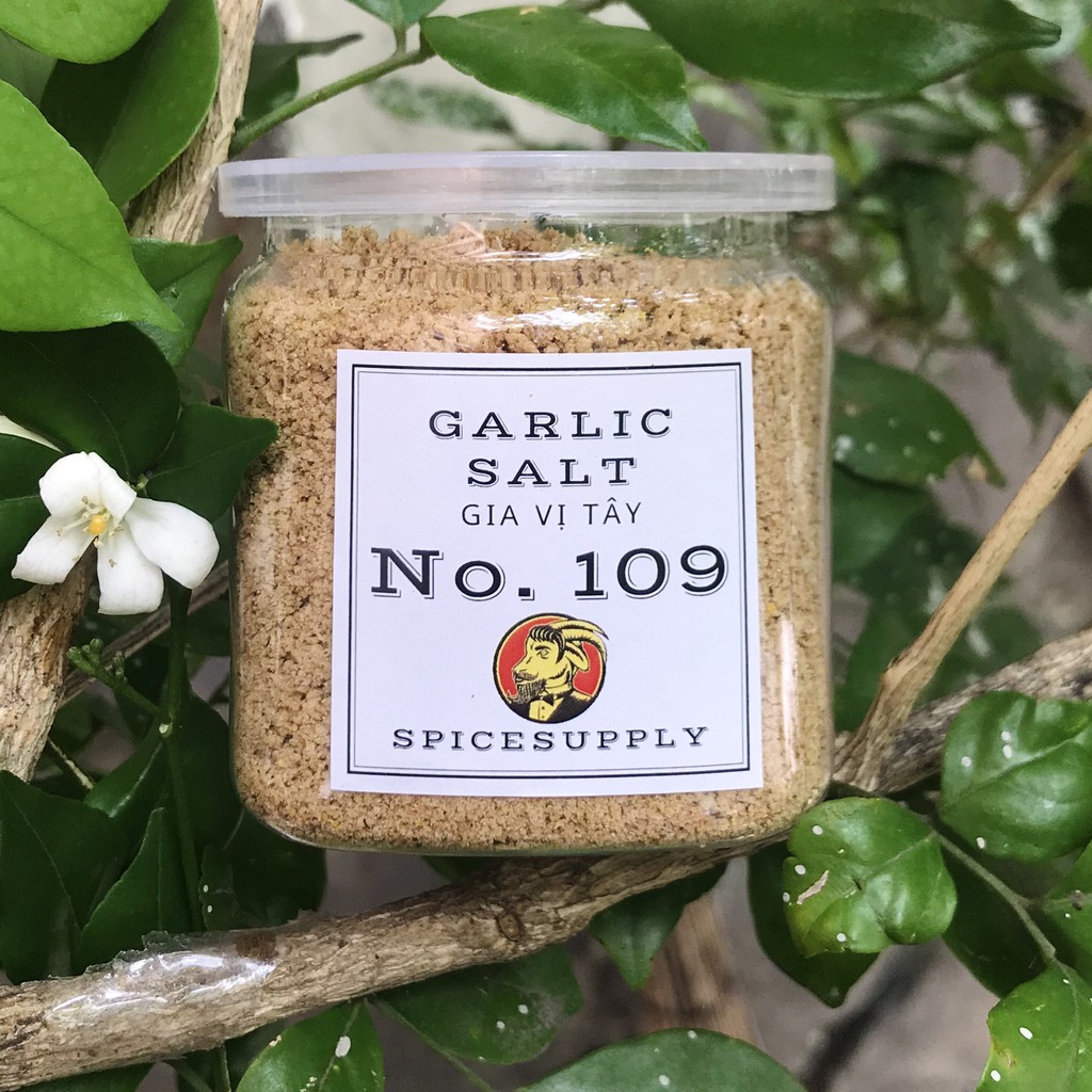 Garlic Salt - Muối Tỏi Gia Vị healthy Hũ 120ml
