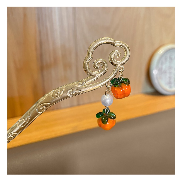 Trâm Cài Tóc Bằng Kim Loại Đính Tua Rua Phong Cách Cổ Điển Cho Nữ