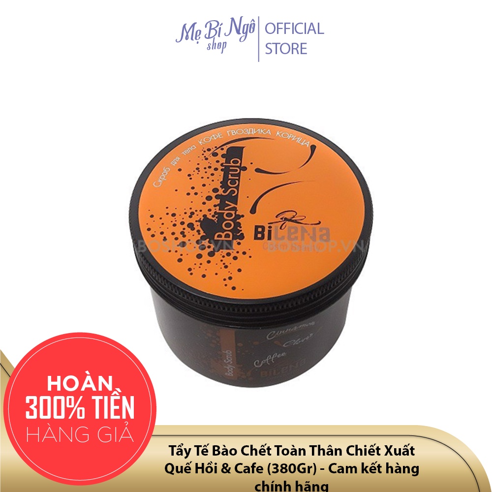 Tẩy Tế Bào Chết Toàn Thân Chiết Xuất Quế Hồi & Cafe (380Gr) - Cam kết hàng chính hãng