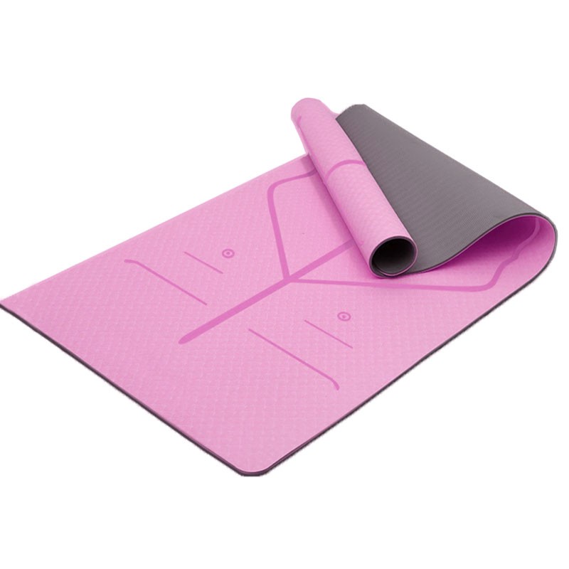 Thảm Tập Yoga Gym Định Tuyến 2 Lớp  An Toàn Sức Khỏe thảm Yoga Gym Mềm Chống Trượt