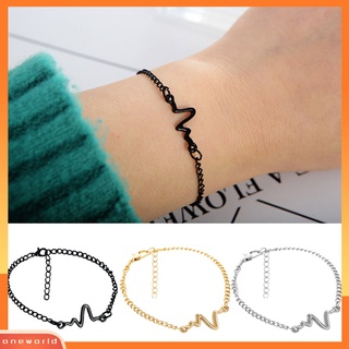 {Oneworld} Vòng đeo tay nhịp đập trái tim thiết kế độc đáo cho cặp đôi