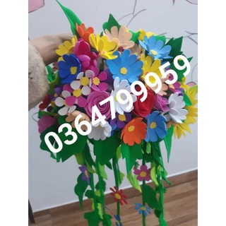 Hoa dây trang trí góc,lớp học