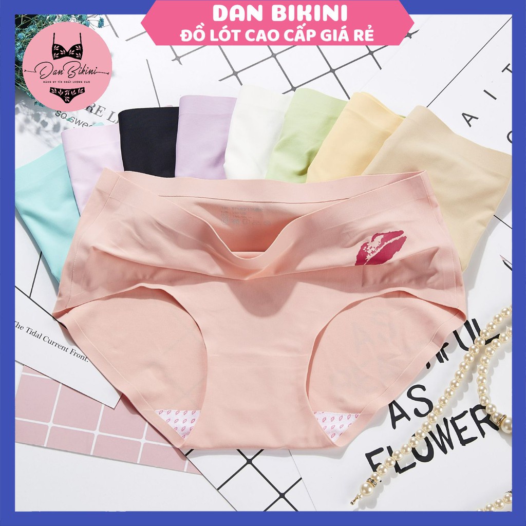 Quần Lót Nữ Đúc Su thun lạnh cao cấp in hình môi không đường may mềm mại kháng khuẩn được chọn màu mẫu 830