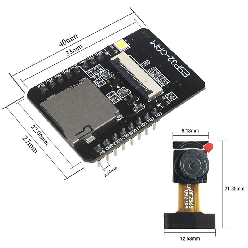 Bộ 2 Bảng Mạch Camera Wifi + Bluetooth Esp32-Cam