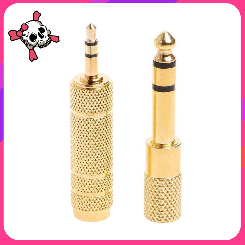 ⚡Fk FK⚡(Mới) Giắc cắm chuyển đổi âm thanh 6.5Mm 1/4 Female sang 3.5Mm 1/8 Male