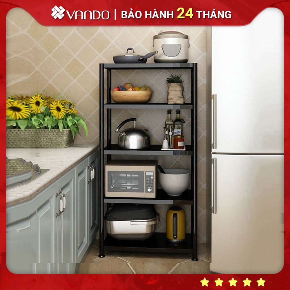 [Rộng 80-100 cm] Kệ đen INOX CAO CẤP để lò vi sóng, nồi cơm điện cho nhà bếp, phòng ăn