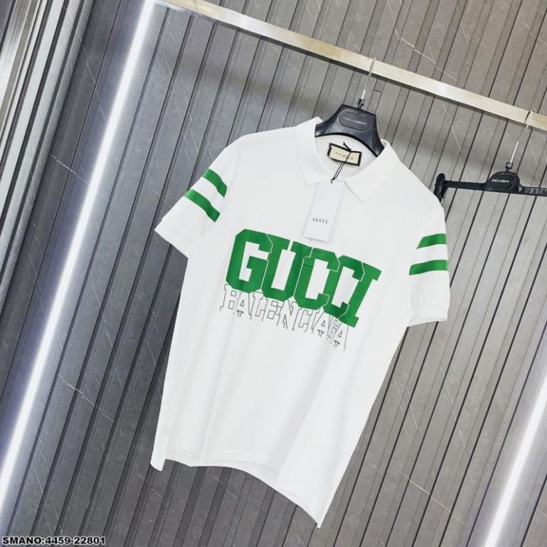Áo Polo Nam In Chữ GC Xanh Siêu Chất - Áo Nam Polo GC Hai Vạch Siêu Hot