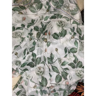Sỉ vải tơ hoa hồng xanh 1m