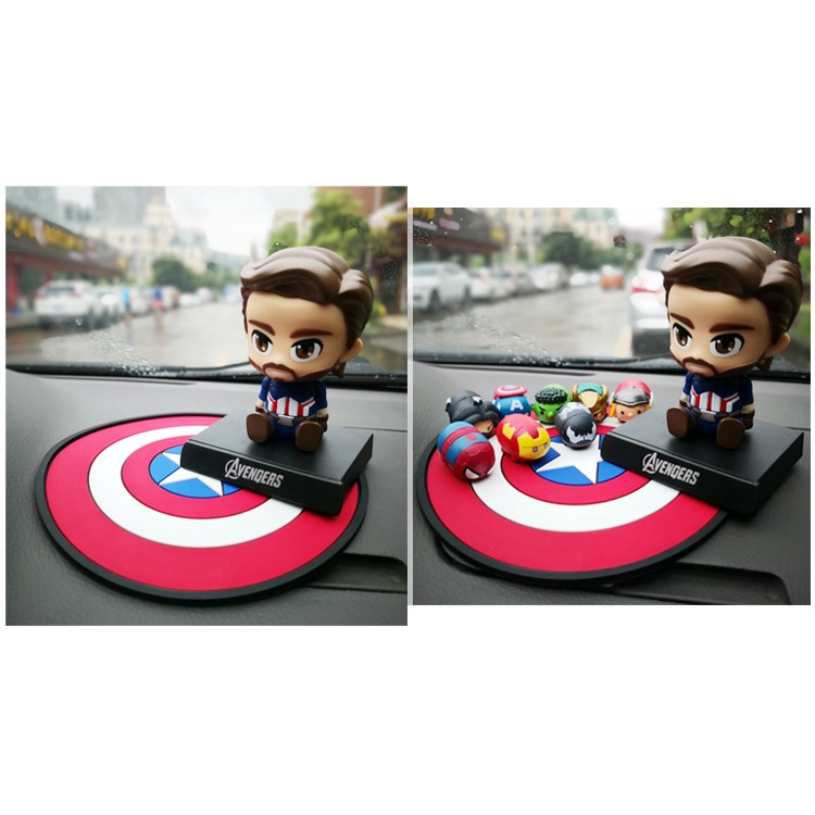 Thảm Lót Điện Thoại / GPS Chống Trượt Hình Doraemon / Hello Kitty Dễ Thương Trang Trí Xe Hơi