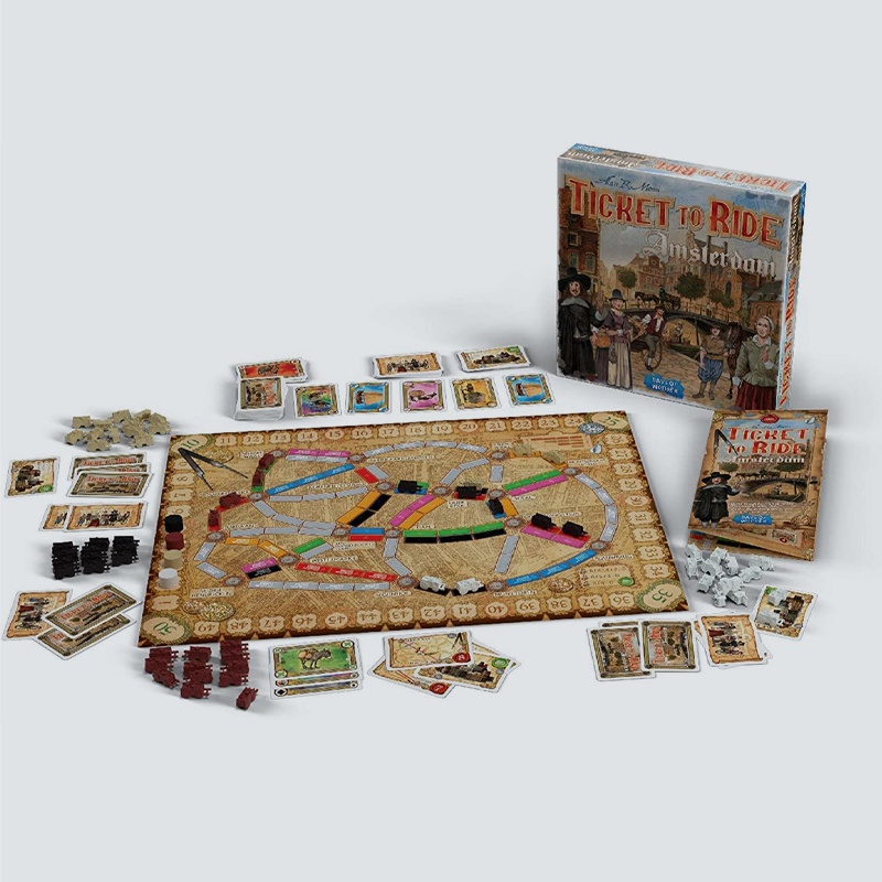 Ticket to Ride Amsterdam Board Game Family Board Game