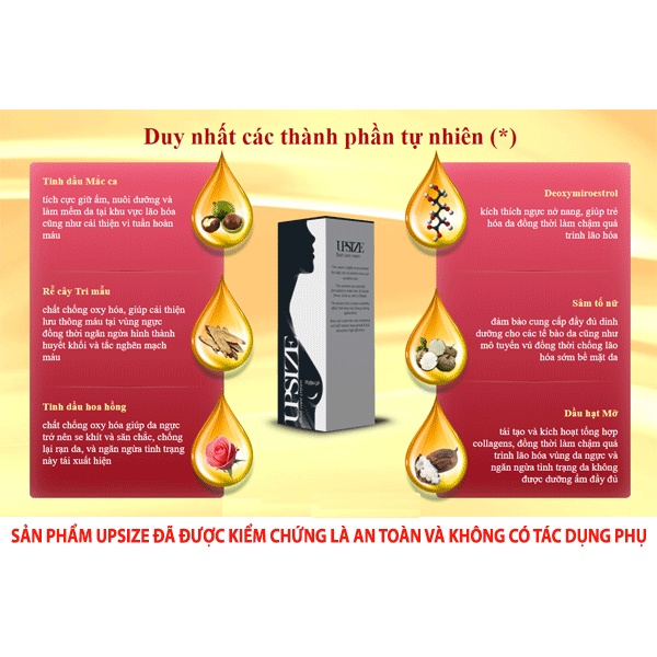 Kem Nở Ngực UpSize  - Dòng Kem Massage Tăng Size Vòng 1 An Toàn, Hiệu Quả Nhanh, Săn chắc Tự Nhiên