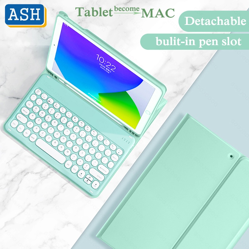 Ốp bảo vệ máy tính bảng kèm bàn phím không dây cho Samsung Galaxy Tab S6 Lite 10.4 P610 P615 Samsung Tab A7 10.4 2020