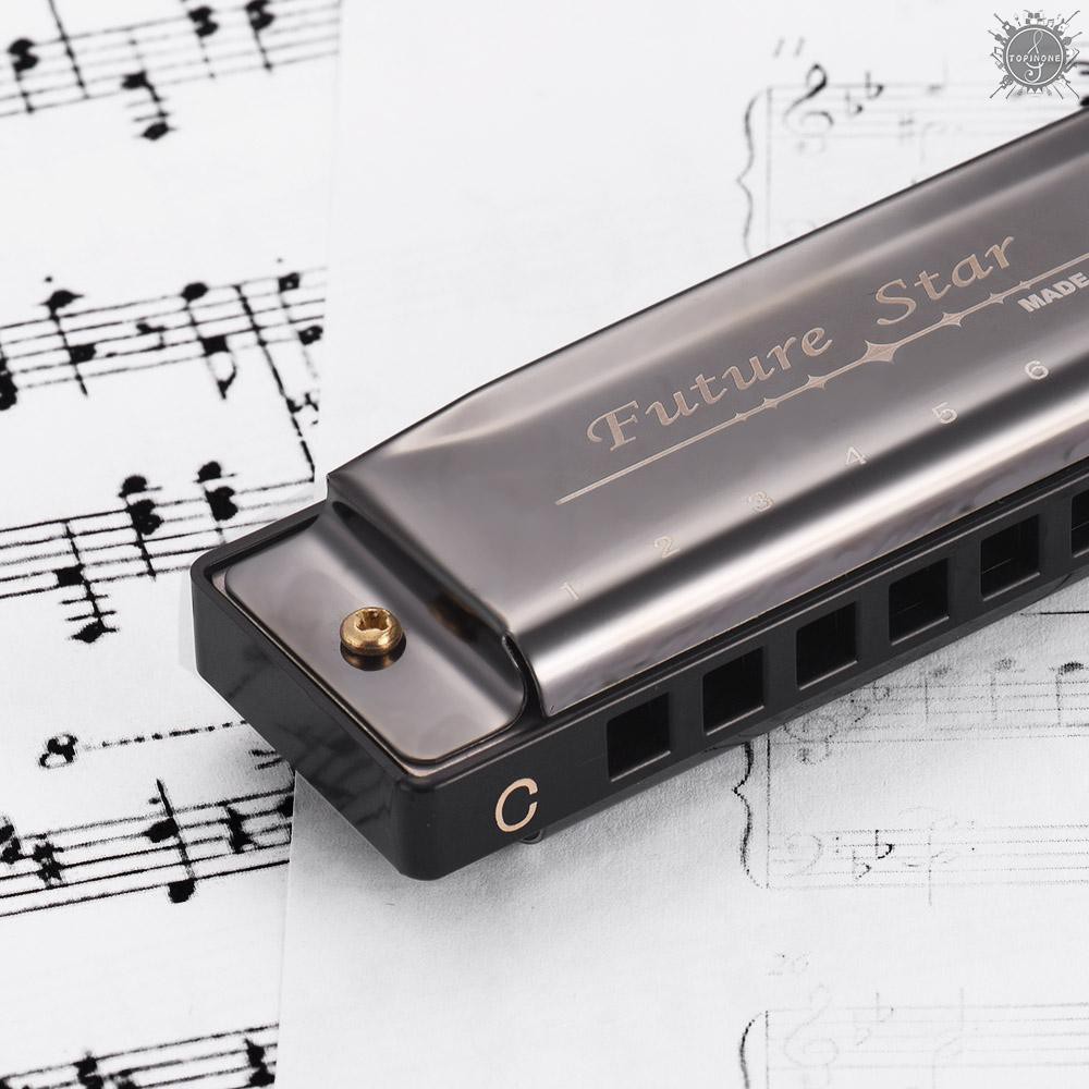 Kèn Harmonica 10 Lỗ Chuyên Nghiệp Cho Người Mới Bắt Đầu