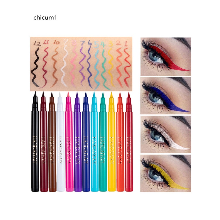 Bút kẻ mắt chống thấm nước màu sắc thời trang
 | BigBuy360 - bigbuy360.vn
