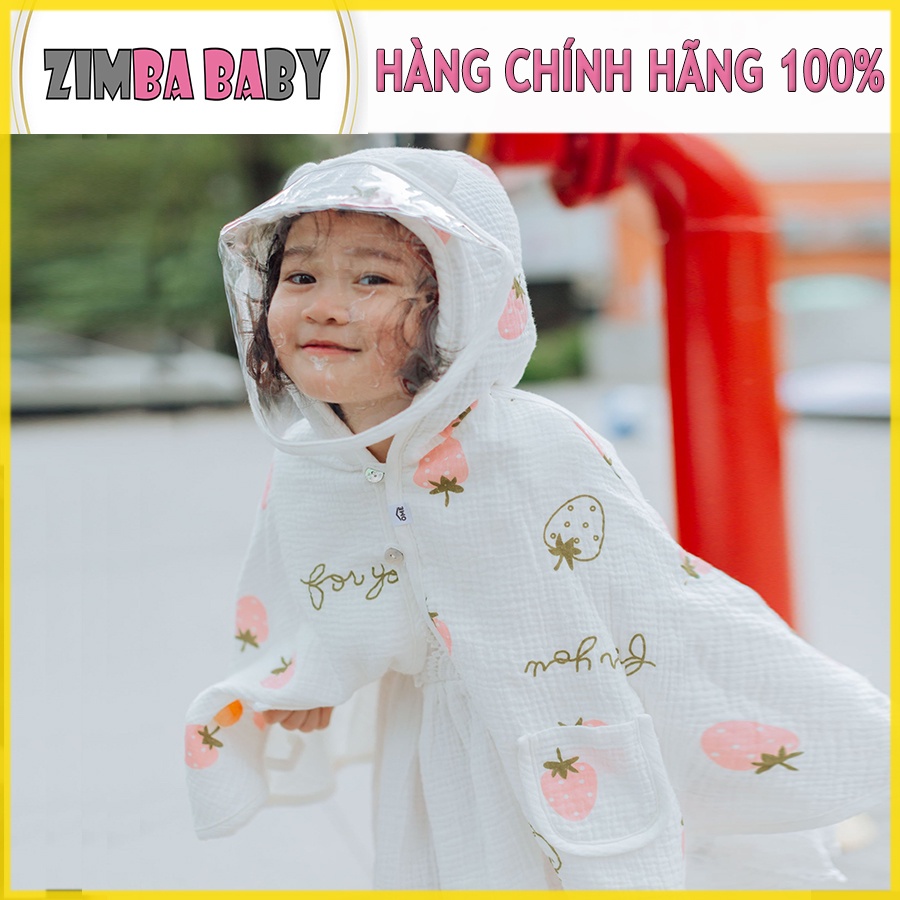 Áo Choàng Chống Nắng Cho Bé OME Áo choàng Muslin siêu thấm hút Sử Dụng 4 Mùa Cho Bé Kèm Kính Chống Giọt Bắn, Mẫu Mới2023