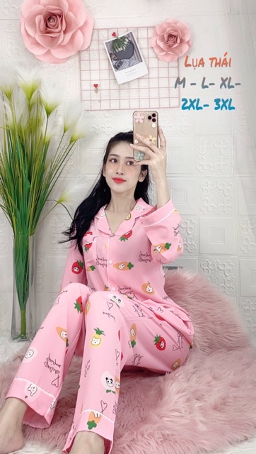 🌵 ĐỒ BỘ PIJAMA (FULLSIZE M-3XL) MẶC NHÀ, SAU SINH PIJAMA LỤA THÁI SIÊU MỀM GIÁ SIÊU SỐC 🌵 | BigBuy360 - bigbuy360.vn