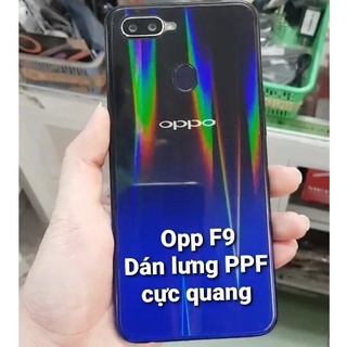 Dán lưng PPF sắc màu cực quang Aurora cho Oppo F9