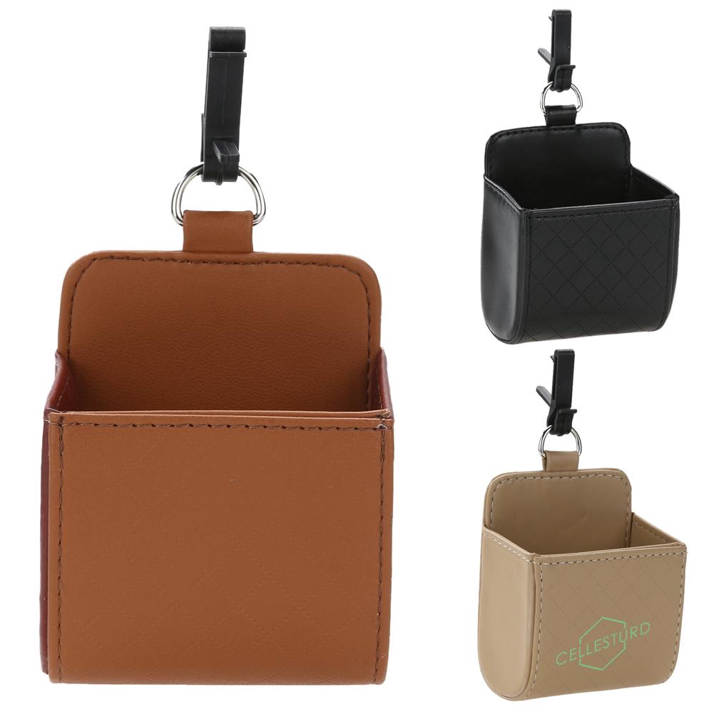 Hộp đựng vật dụng để điện thoại trên xe hơi bằng da PU | BigBuy360 - bigbuy360.vn