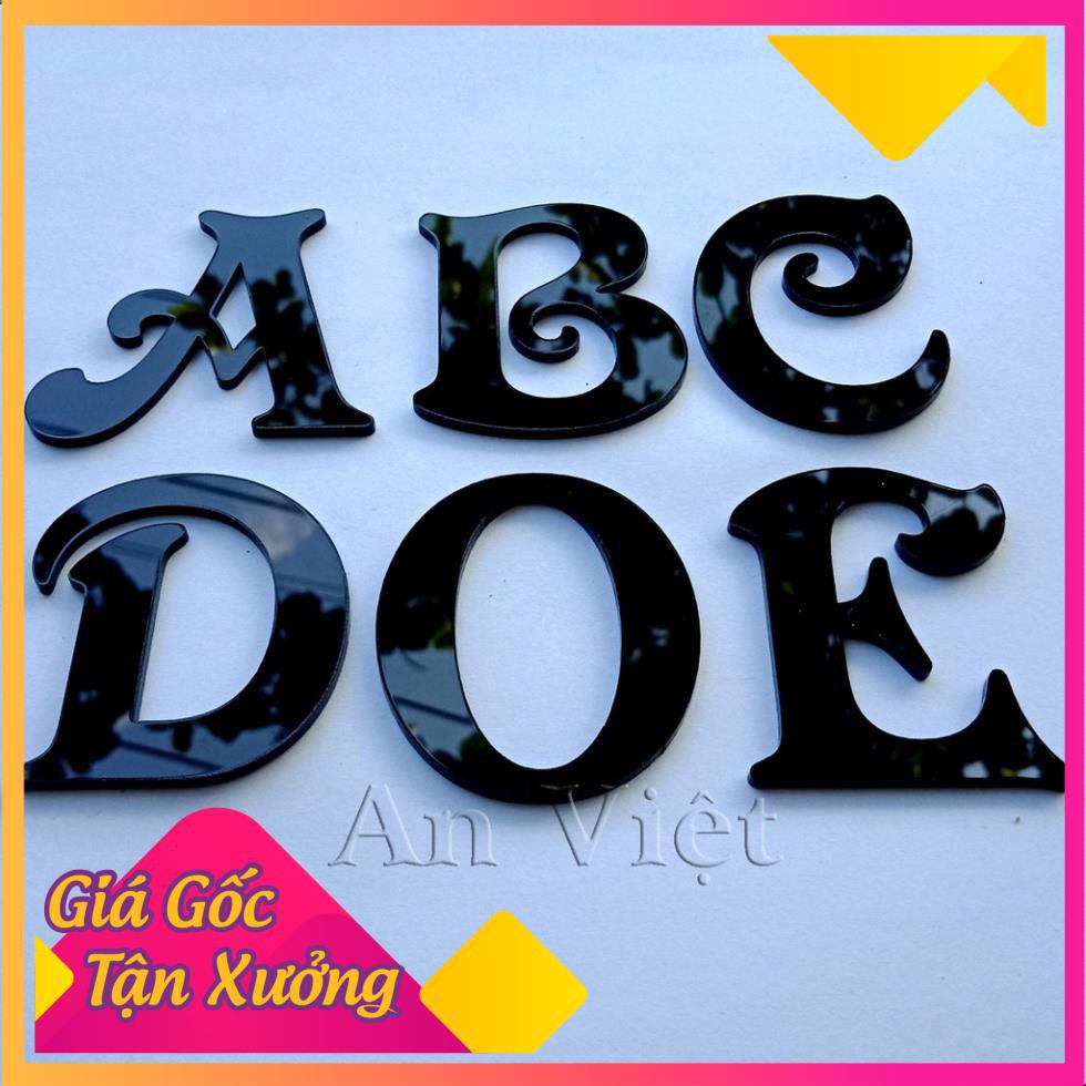 Chữ số mica dán tường có cắt theo yêu cầu