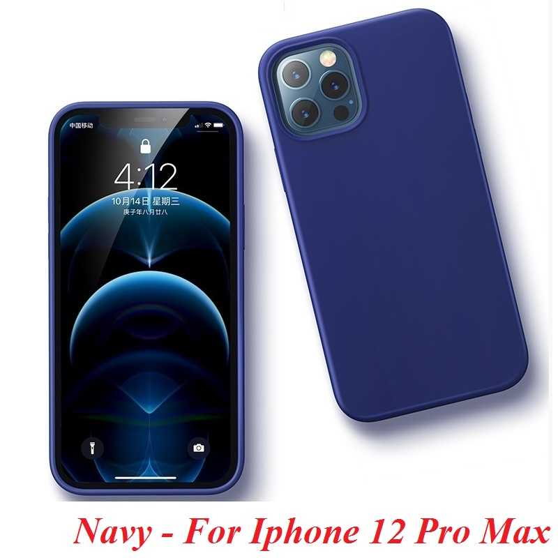 Ugreen 20458 Iphone 12 Pro Max 6.7inch Màu xanh Navy Ốp Lưng điện thoại Silicone LP417