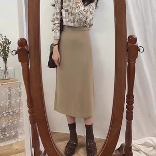 Chân Váy Dài midi trơn Ullzang