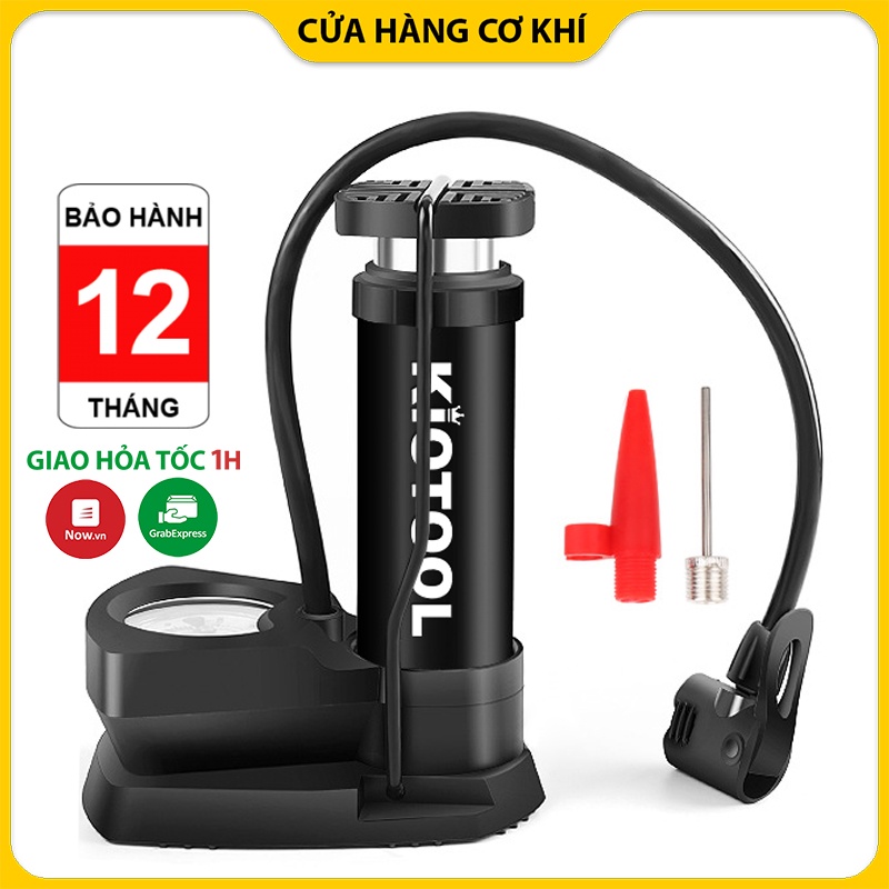 Bơm xe máy đạp chân đút cốp xe nhỏ gọn chuyên dụng đi phượt đi xe đường dài - Bảo hành 5 năm