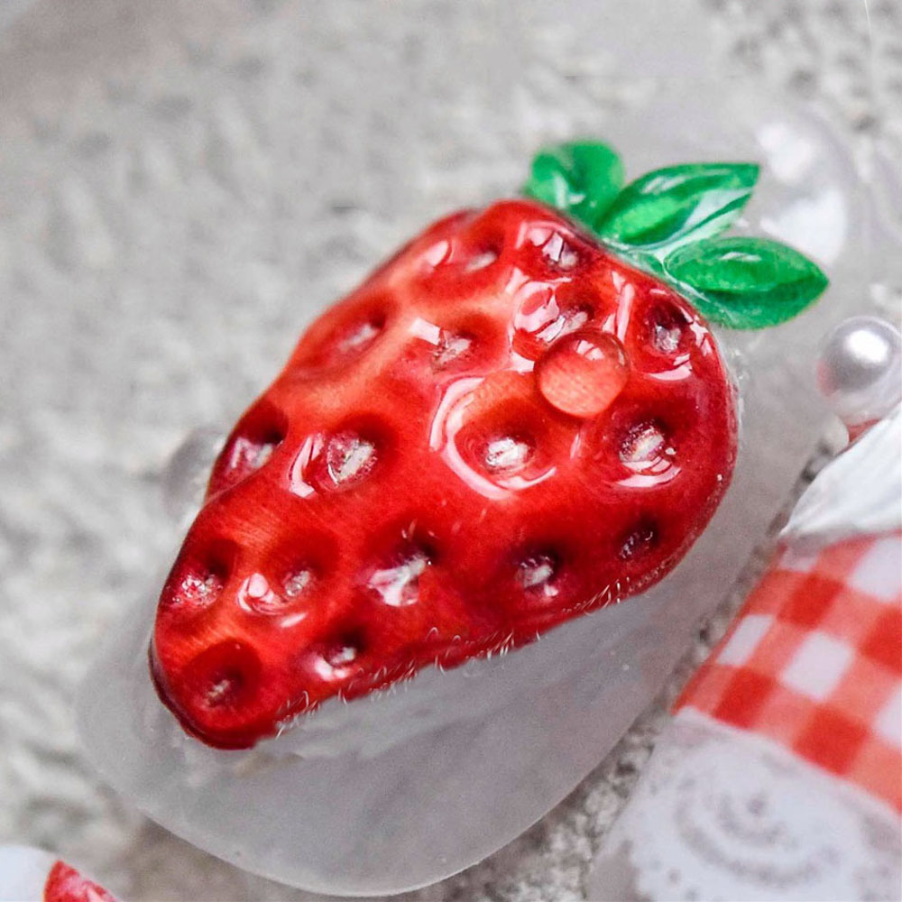 (Hàng Mới Về) Miếng Dán Trang Trí Móng Tay Nghệ Thuật Hình Trái Cây 3d Dễ Thương Diy