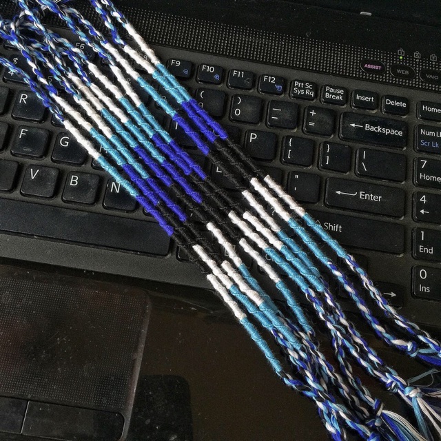 Vòng wrap ombre xanh biển