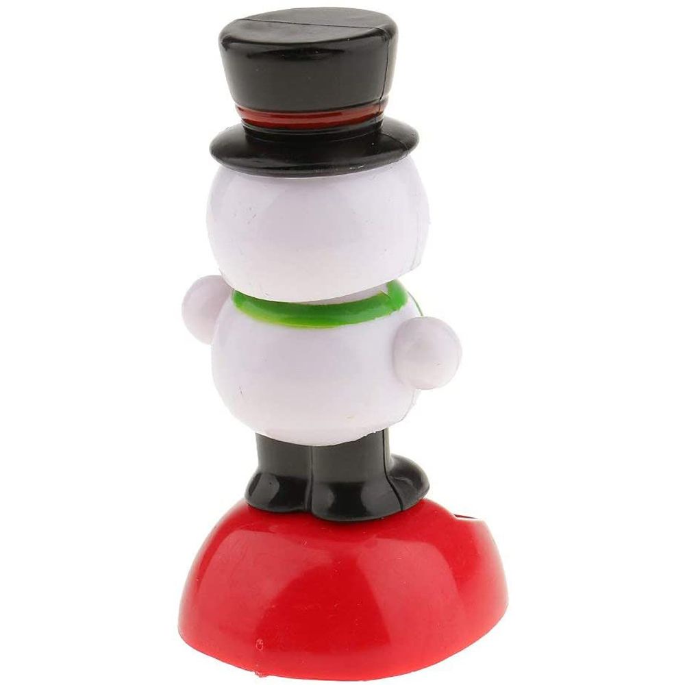 Búp bê người tuyết lắc đầu dùng năng lượng mặt trời trang trí xe hơi