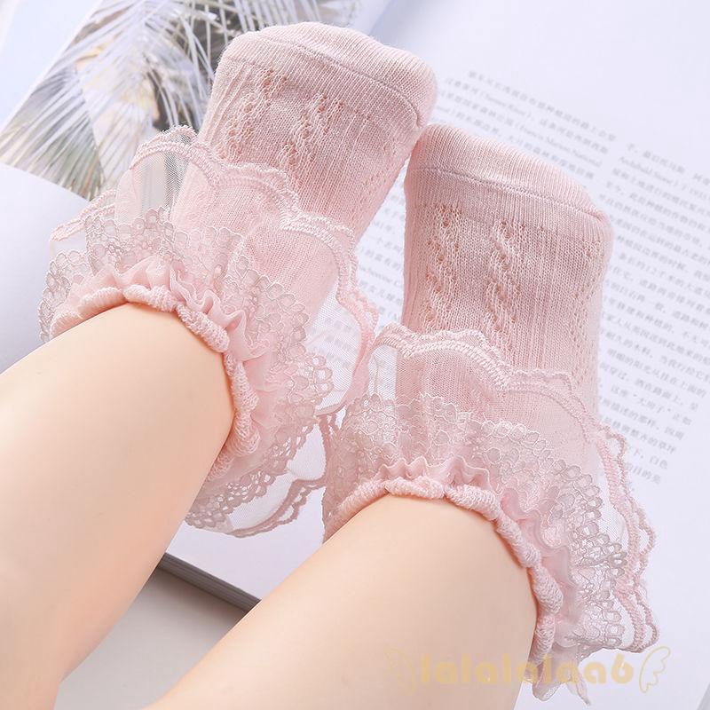 Vớ Cotton Cổ Cao Đính Hạt Ngọc Trai Cho Bé Gái