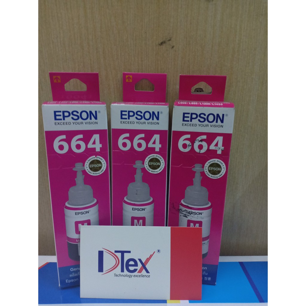 MỰC IN EPSON T6643 ĐỎ (C13T664300) - HÀNG CHÍNH HÃNG