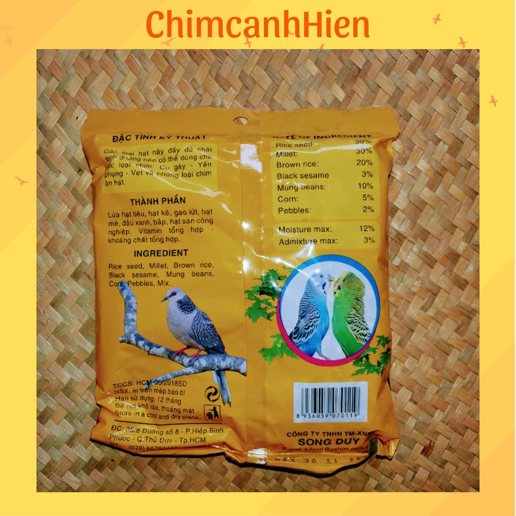 Thức ăn chim Cu gáy Bifood - 400g
