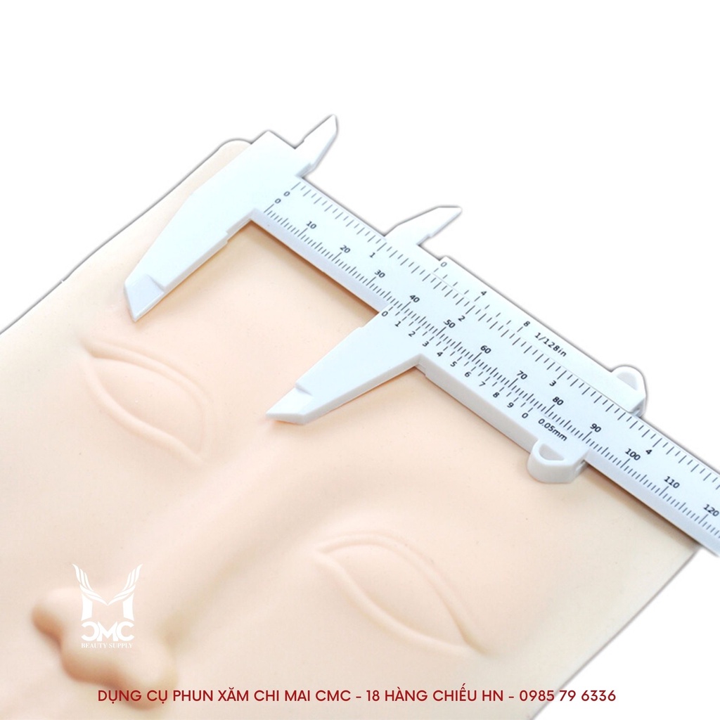 Thước Kẹp Vernier Nhựa, Đo Kẻ Lông Mày Chính Xác Cho Phun Xăm Thẩm Mỹ CMC Beauty SP000247