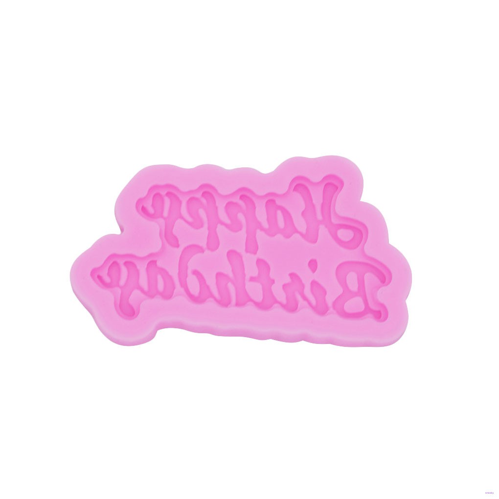 Khuôn Silicone Làm Bánh 3d Hình Chữ Happy Birthday