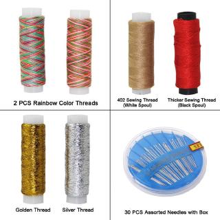 1Set 39 Color Sewing Thread Set 200 Yards Durable Polyester Embroidery Thread Sewing Machine Manual Sewing Thread Suitable for Manual Sewing Clothing