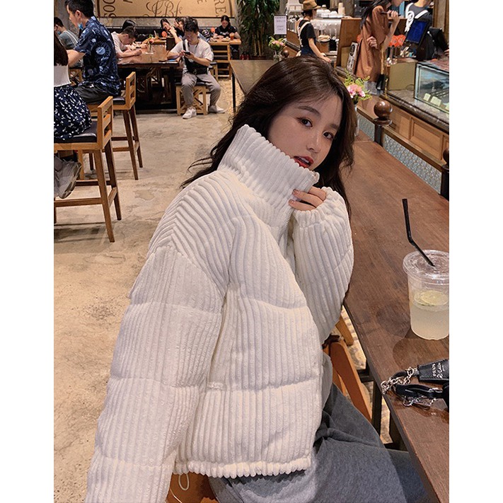 Áo phao nữ Áo phao nhung dáng ngắn hàng QC loại 1 (Hồng Phúc-Tổng kho hàng QC) | BigBuy360 - bigbuy360.vn