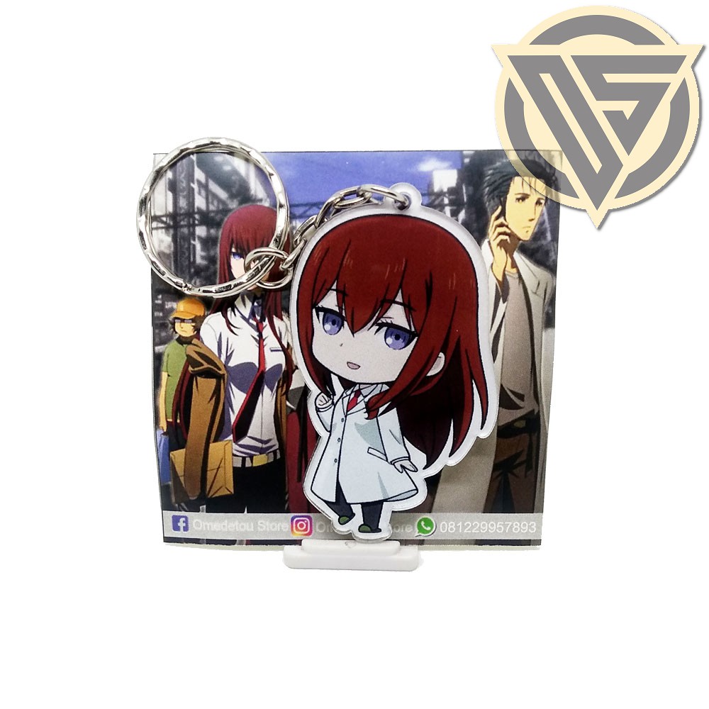 Móc khóa hình nhân vật anime Kurisu Makise