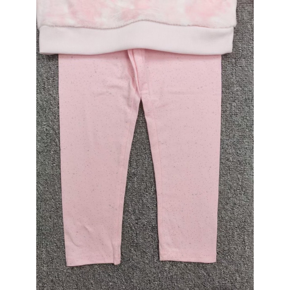 Bộ băng lông thu đông quần cotton mickey cho bé gái đáng yêu