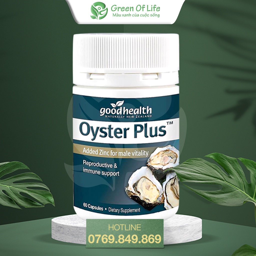 Viên uống bổ sung tinh chất Hàu Lùn Oyster Plus Zinc Oyster Good Health 60 viên của Úc