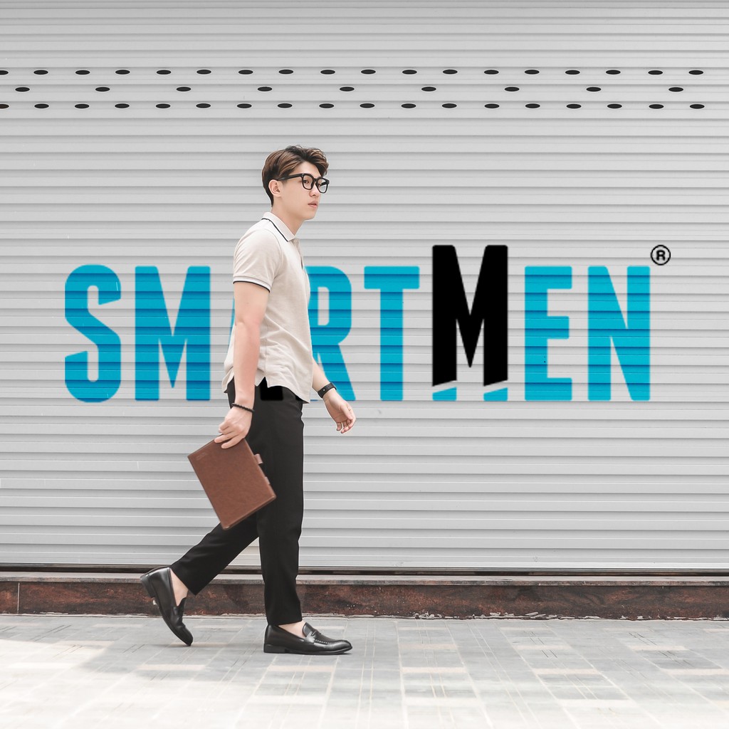 Giày lười da bò SMARTMEN tăng chiều cao màu đen GLC-29Đ | BigBuy360 - bigbuy360.vn